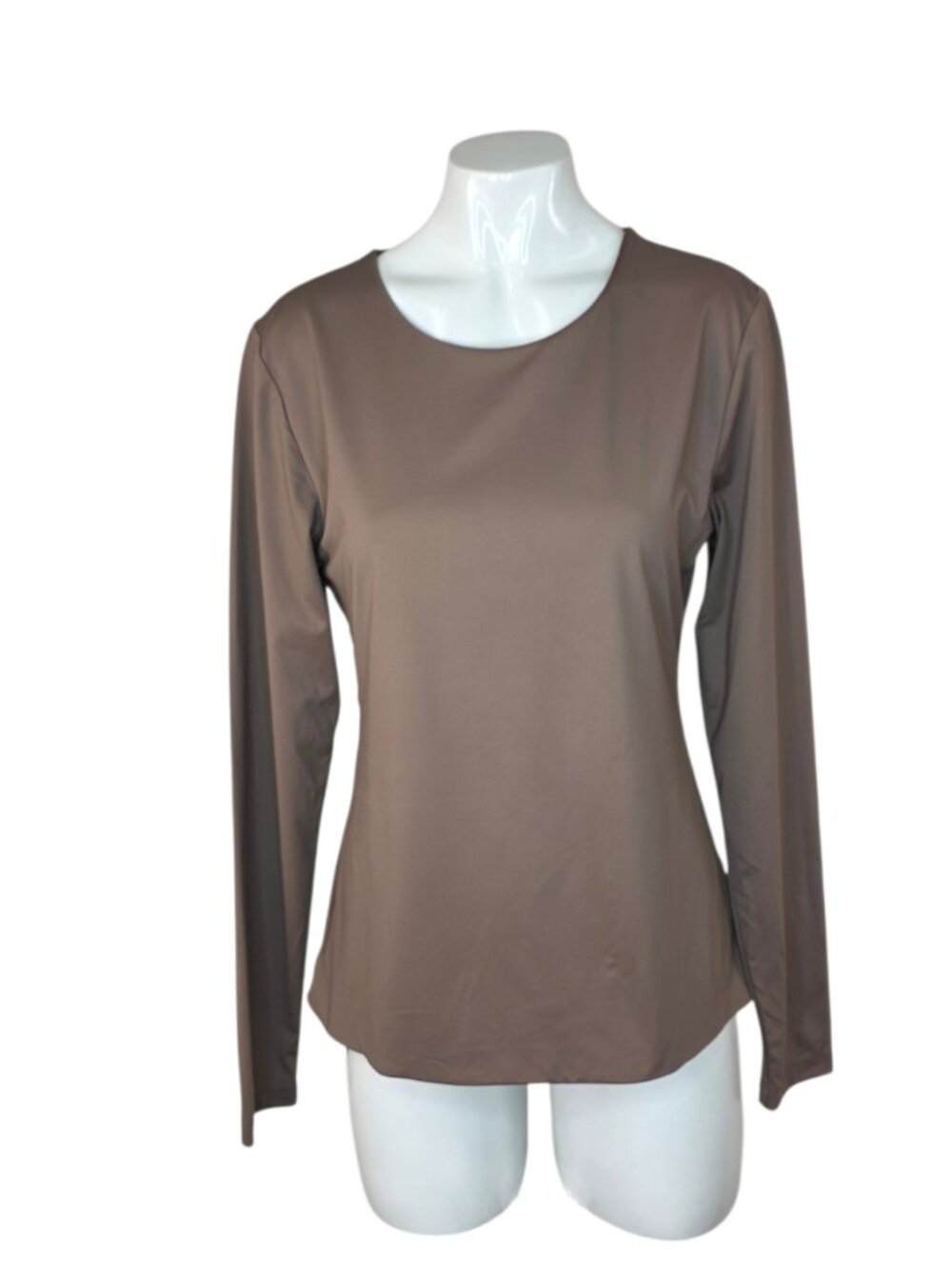 Frank & Oak Long Sleeve Stretch Top, Basic, Casual, Essentials, Size L